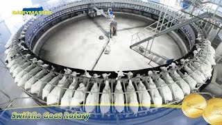 Milking 1800 Goats  Dairymasters Award winning Goat Rotary Milking Parlour [upl. by Beaufort696]