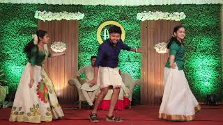 KERALA STYLE ENGAGEMENT SPECIAL DANCE PERFORMANCECRAZY TIMES [upl. by Jenette]