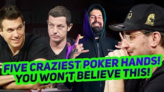 Five Craziest Poker Hands of 2021 [upl. by Lock]