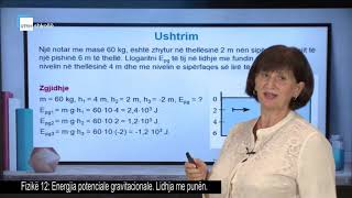 Fizikë 12  Energjia potenciale gravitacionale Lidhja me punën [upl. by Namaj]