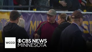 Tim Walz attends Mankato high school football game [upl. by Onnem]