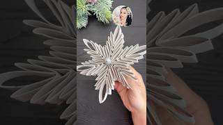 WoW Christmas Craft  3D Christmas Snowflake  Christmas Decor [upl. by Aguste926]