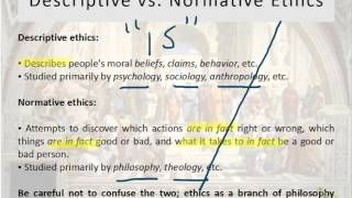 Descriptive vs Normative [upl. by Ijies363]