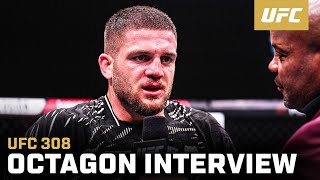 Ismail Naurdiev Octagon Interview  UFC 308 [upl. by Htyderem277]