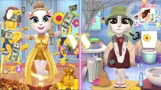 My talking Angela 2  Rich Angela VS Poor Angela  cosplay [upl. by Wood]