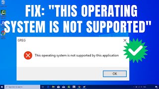 How To Fix quotThis operating system is not supportedquot Error on Windows 1011 [upl. by Ateuqahs833]