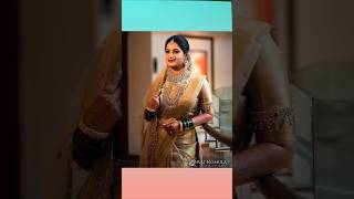 South Indian wedding saree look 😍😍 wedding saree design haul [upl. by Alake915]