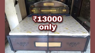 Double Bed design  wooden bed with dho  ₹13000 only [upl. by Marb25]