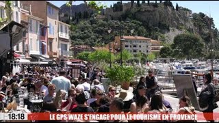 Le GPS Waze va gérer les flux touristiques en Provence [upl. by Bernette562]