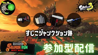 ちょこっとサモラン 参加型 すじこジャンクション跡【スプラトゥーン3サーモンランNW】 53 splatoon3 スプラ3 サーモンランNW カンスト [upl. by Oirifrop154]