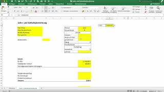 Excel Lohnabrechnung erstellen  kostenloser Download [upl. by Armitage]