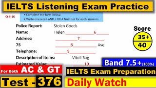 IELTS Listening Practice Test 2023 with Answers Real Exam  376 [upl. by Nitaf]