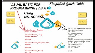 VBA for Beginners Programming  Using Microsoft Access Databases [upl. by Liuka]