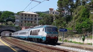 E402A008 In testa allIC 665 da Milano CLe a La Spezia CLe in transito a Zoagli [upl. by Berkie]