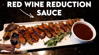 Rosemary Red Wine Reduction Steak Sauce [upl. by Euqinommod]