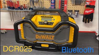 DeWalt Radio Charger with Bluetooth and audio outlets DCR025 [upl. by Eineg81]