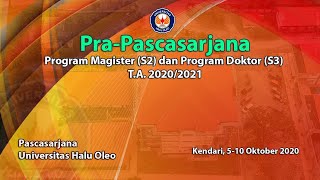 PRAPASCASARJANA PROGRAM S2 DAN S3 PPS UNIVERSITAS HALU OLEO [upl. by Ashford497]