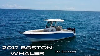 2017 Boston Whaler 250 Outrage  Blue Top Yachting [upl. by Suedaht822]