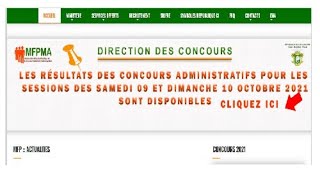 Concours Administratifs De La Fonction Publique  Consulter Votre Résultat  Une Partie Disponible [upl. by Neenaj788]