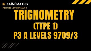 P3 TRIGONOMETRY  WITH PRACTICE  TYPE 1 Rcos  A LEVELS MATHS 9709 [upl. by Yaniv871]