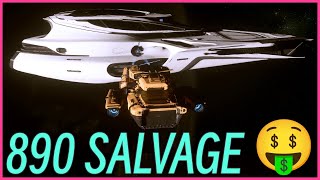 Easy Repeatable 890 Jump Salvage Location  Star Citizen  Drake Vulture or Aegis Reclaimer [upl. by Airamanna]