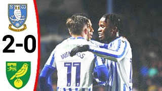 Sheffield Wednesday vs Norwich City 20 All Goals and Extended Highlights [upl. by Elonore]