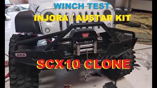 RC 110 Winch Warn 95 Cti Test With Austar  Injora Axial SCX10 II Clone [upl. by Ob]