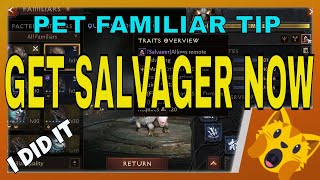 Easily Obtain Salvager And Appraiser Traits For Familiars In Diablo Immortal [upl. by Rakia547]