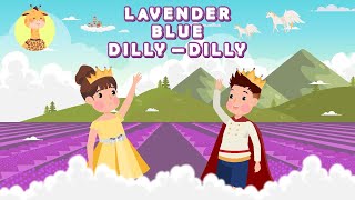 LAVENDERS BLUE DILLY DILLY  SONGS FOR KIDS amp NURSERY RHYMES [upl. by Laufer]