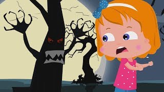 Страшные леса  Хэллоуин рифмы  Детские песни  Kids Halloween Songs  Scary Woods Behind My House [upl. by Eemia]