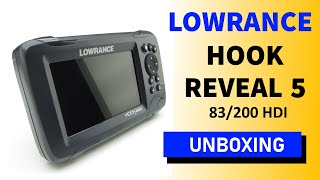 Lowrance HOOK REVEAL 5  83200 HDI Unboxing HD [upl. by Atalanti325]