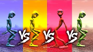 Alien dance VS Funny alien VS Dame tu cosita VS Funny alien dance VS Green alien dance VS Dance [upl. by Ressler354]