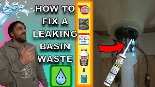 How to fix a leaking basin waste 4 different ways to stop that leak [upl. by Eerej]