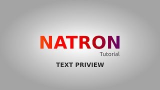 Natron Text Priview [upl. by Moyra]