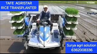 TAFE agristar rice transplanter [upl. by Sutherlan]