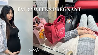 POV 32 WEEKS PREGNANT AND 35 POUNDS LATER WEEK IN MY LIFE [upl. by Assyral]