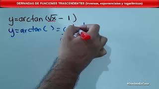 DERIVADAS DE FUNCIONES TRASCENDENTES Inversas exponenciales y logarítmicas [upl. by Fillander]