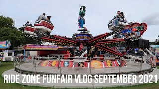 Ride Zone Funfair W Marshalls Victoria Park Keighley Sept 21 [upl. by Gerard]