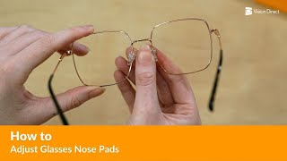 How to Adjust Glasses Nose Pads [upl. by Llabmik]