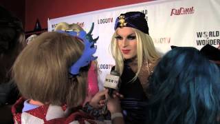 Katya amp Damiana on the quotRuPauls Drag Racequot Season 7 Premiere Red Carpet [upl. by Ennaj]