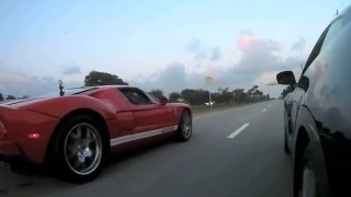 2005 Ford GT vs 2012 Nissan GTR Racing [upl. by Eelsew]