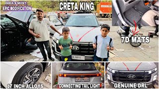 CRETA 2024 BASE TO TOP MODIFIED ✅HYUNDAI CRETA MODIFIED✅ CRETA 2024 GENUINE ACCESSORIES ✅ CRETA 2024 [upl. by Marcoux]