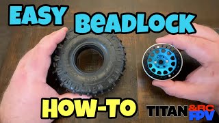 Easy RC Crawler Beadlock Wheel Assembly Howto [upl. by Ardnaeed825]