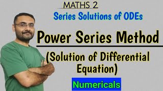 Power Series Method  Numerical  Series Solution of Differential Equation  Maths [upl. by Llenral]