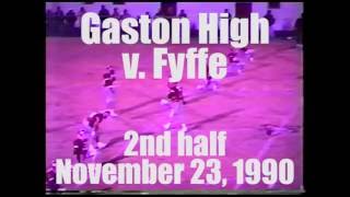 Gaston v Fyffe  high school football 112390 [upl. by Eissirhc]