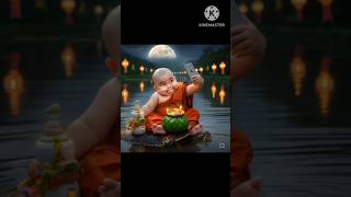 little monk so cute🌾🌾🌾🎋🎋🎋🌿🌿🌿shotsviralmonk youtubeshortscutebaby shortsvideo trendingshorts [upl. by Occir578]