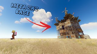 META 2X2 CLAN BASE RUST  For 4  8 People  Rust Design [upl. by Ainegul41]