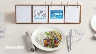 REMA 1000 Plukk amp Miks  Middag på 123 [upl. by Dric]