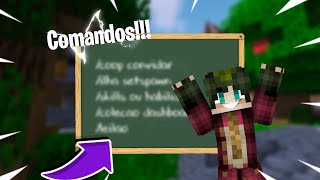 Aprenda os COMANDOS do SKYBLOCK Redesky Skyblock tutorial [upl. by Ingrid]