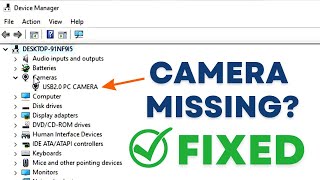 HOW TO FIX CAMERA DRIVER MISSING IN DEVICE MANAGER WINDOWS 10 PROBLEM EASILY 2022 [upl. by Arotahs]